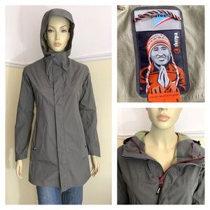 SHERPA Outdoor Chabahil Hardshell Full Zip Jacket Gray/Green Sz S